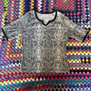 Snake print top